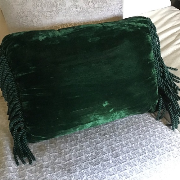 Pillow Emerald Velvet silky , cushion cover - Picture 2 of 9
